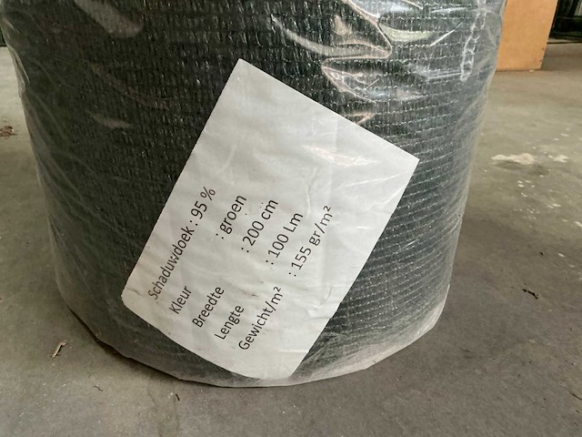 2m x 100m rol schaduwdoek - afbeelding 2 van  2
