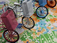 2retro fietsjes decoratie - afbeelding 1 van  1