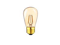 2w 2000k st45 amber filament shockproof led bulb(50x) - afbeelding 2 van  5