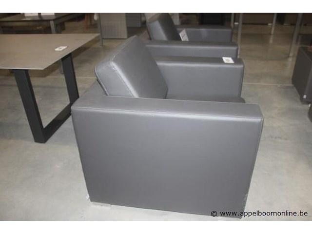 2x 1-zit donker bruin - afbeelding 2 van  2