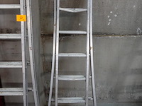 2x 2-delige alu ladder - afbeelding 3 van  5