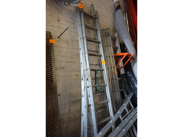 2x 2-delige alu ladder - afbeelding 1 van  6