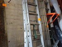 2x 2-delige alu ladder - afbeelding 1 van  6