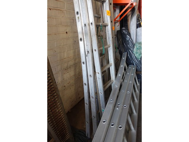 2x 2-delige alu ladder - afbeelding 2 van  6