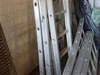 2x 2-delige alu ladder - afbeelding 2 van  6