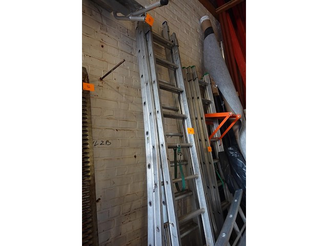 2x 2-delige alu ladder - afbeelding 3 van  6