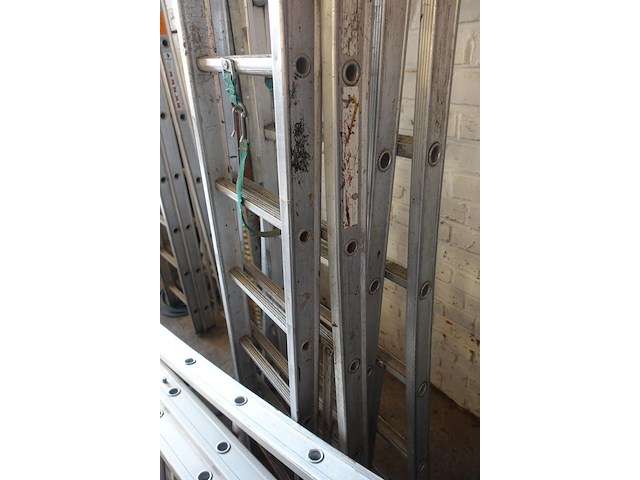2x 2-delige alu ladder - afbeelding 5 van  6