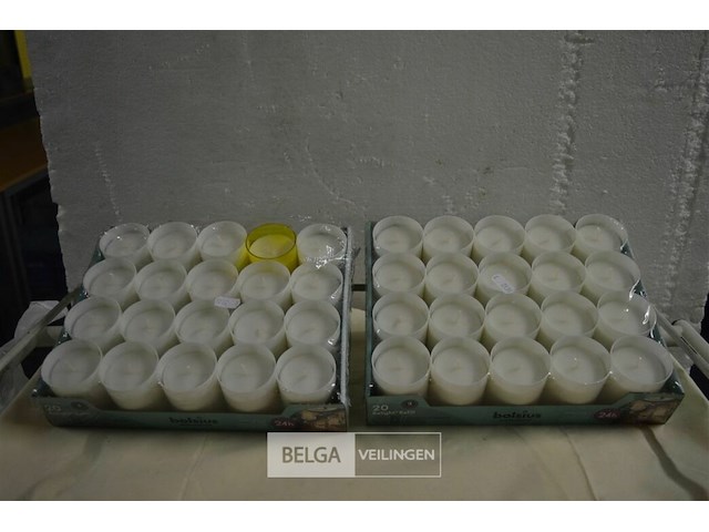 2x 20 kaarsen 64mm ø52mm - afbeelding 1 van  3