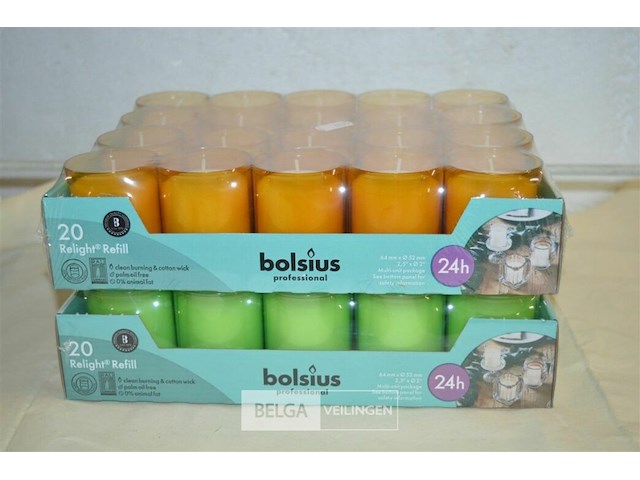 2x 20 kaarsen 64mm ø52mm - afbeelding 3 van  3