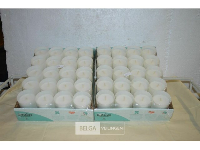 2x 20 kaarsen 64mm ø52mm - afbeelding 1 van  3