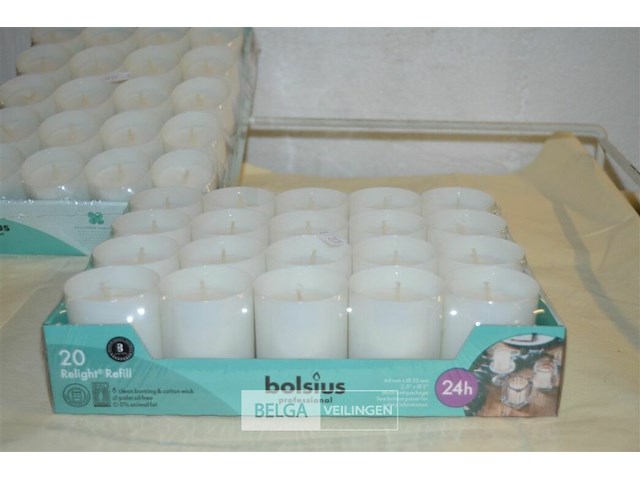 2x 20 kaarsen 64mm ø52mm - afbeelding 3 van  3