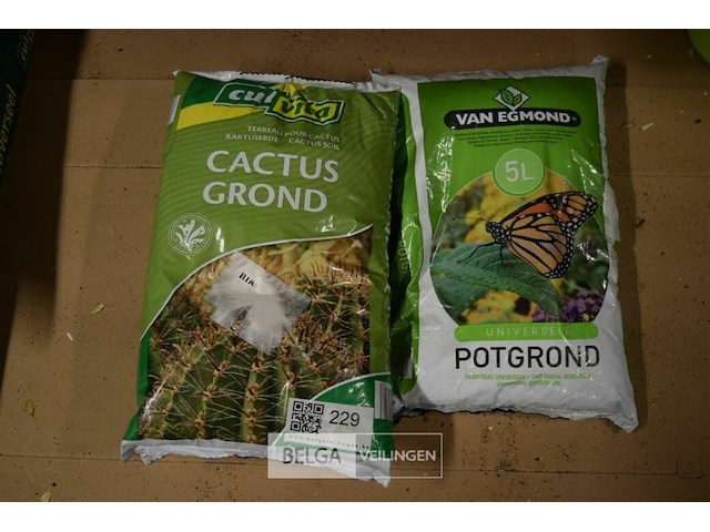 2x 2,5l cactusgrond , 1x5l universele potgrond - afbeelding 1 van  4