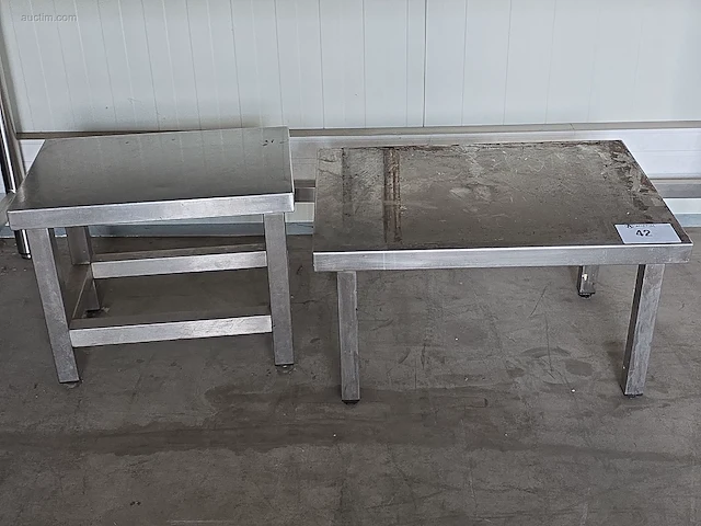 (2x) (2x) inox opzettafels nn - afbeelding 1 van  2