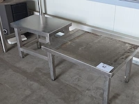 (2x) (2x) inox opzettafels nn - afbeelding 2 van  2