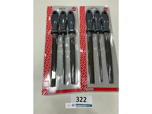 2x 3 delige vijlenset steelwood - afbeelding 3 van  3