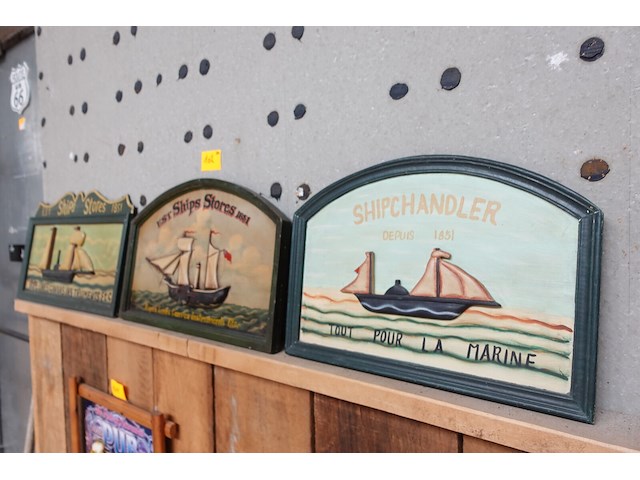 2x 3d relief houten wandbord - afbeelding 1 van  4