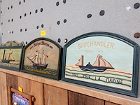 2x 3d relief houten wandbord - afbeelding 1 van  4