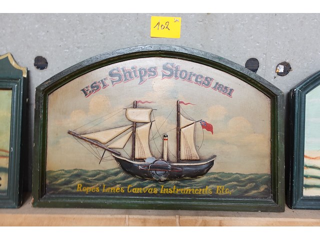 2x 3d relief houten wandbord - afbeelding 3 van  4