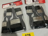 2x 4dlg verfset platte borstels 30-40-50en 70mm - afbeelding 2 van  3