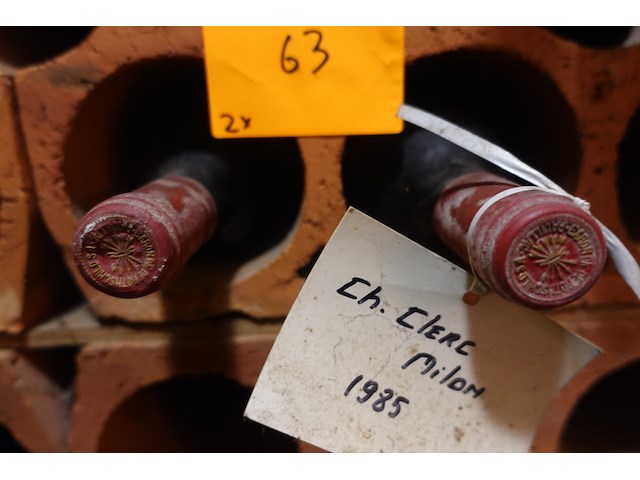 2x 75cl chateau clerc milon 1985 - afbeelding 3 van  3