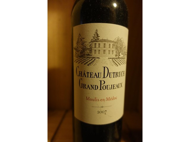 2x 75cl chateau dutruch grand poujeaux 2007 - afbeelding 2 van  3