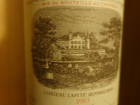 2x 75cl chateau lafite rotschild 1983 - afbeelding 2 van  2