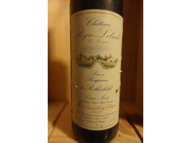 2x 75cl chateau peyre-lebade 1989 - afbeelding 2 van  3