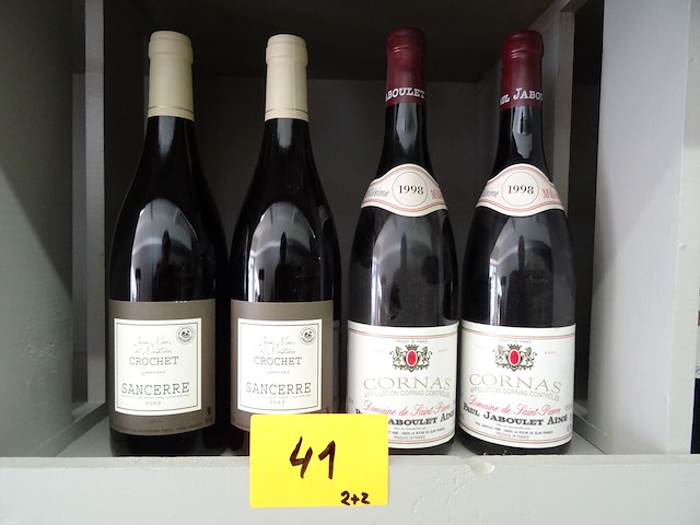 2x 75cl cornas 1998 + 2x 75cl crochet 2023 - afbeelding 5 van  5