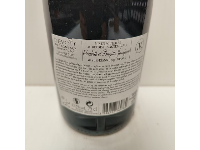 2x 75cl devois des agneaux d'aumelas - afbeelding 2 van  2