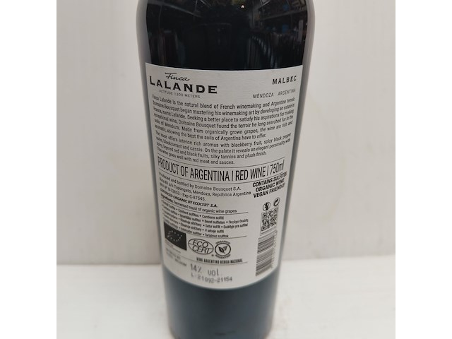 2x 75cl finca lalande - afbeelding 2 van  2