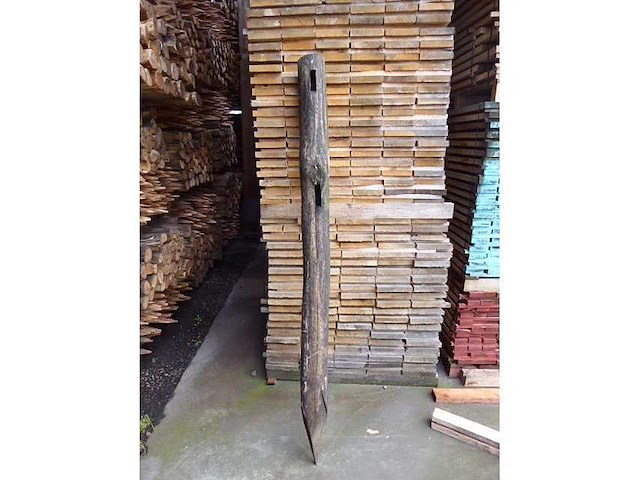 2x acacia hoekpaal - afbeelding 3 van  4