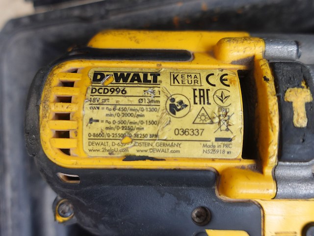 2x accu boorhamer dewalt - afbeelding 4 van  4