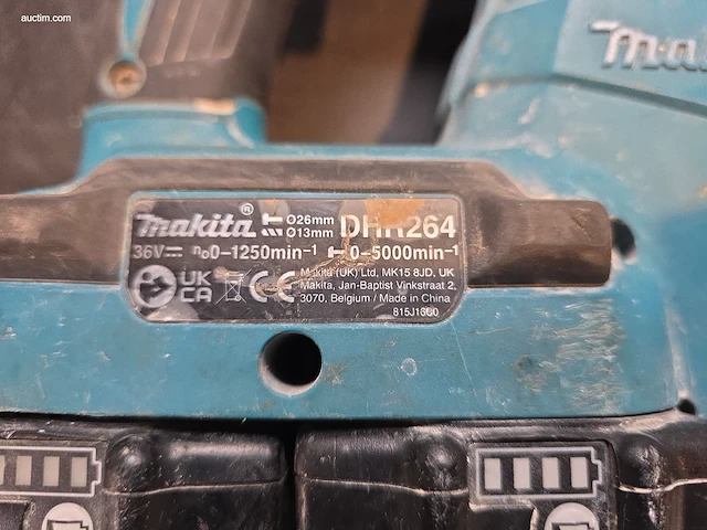 (2x) accu gereedschappen makita dga506 en dhr264 - afbeelding 3 van  3