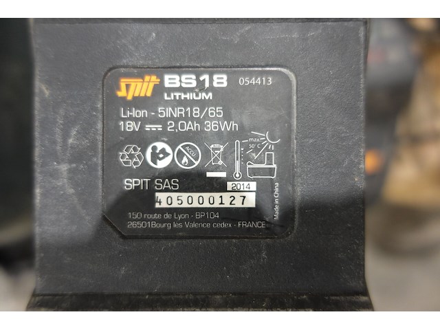 2x accu spit + 2x lader - afbeelding 2 van  4