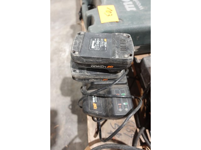 2x accu spit + 2x lader - afbeelding 3 van  4