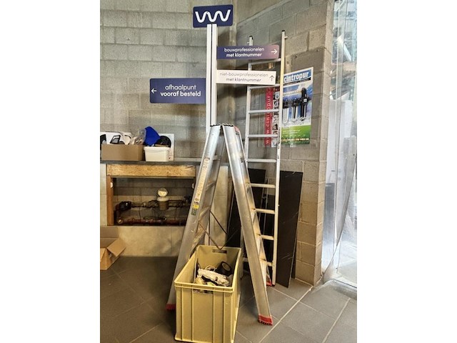 2x alu ladder & wegwijzer - afbeelding 1 van  8