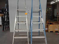 2x alu trapladder solide - afbeelding 1 van  2