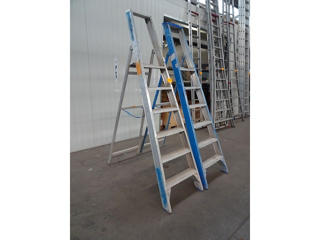 2x alu trapladder solide - afbeelding 2 van  2
