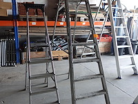 2x alu trapladder - afbeelding 1 van  4