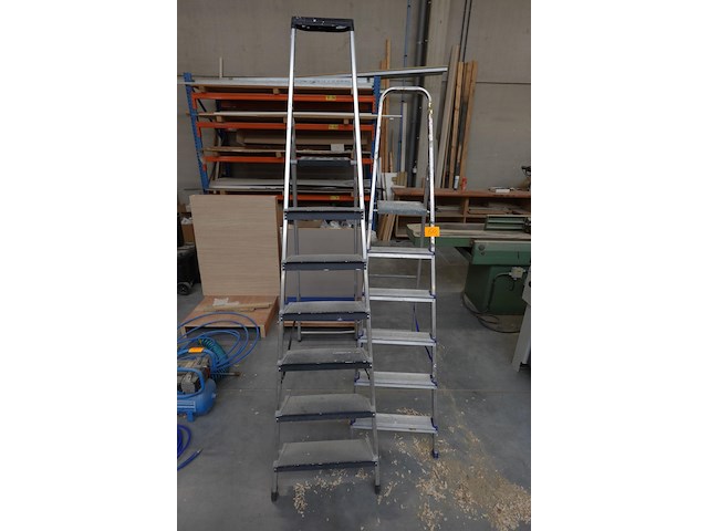 2x alu trapladder - afbeelding 1 van  5