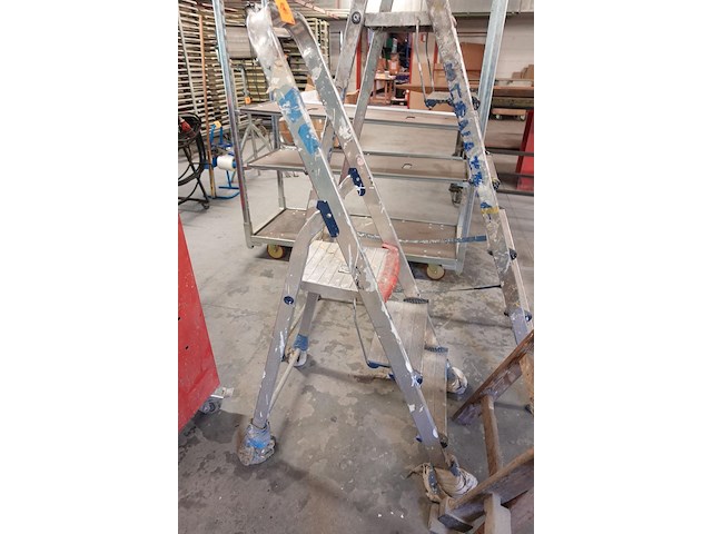 2x alu trapladder - afbeelding 2 van  3