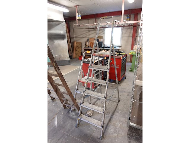 2x alu trapladder - afbeelding 3 van  3