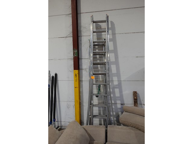 2x aluminium ladder - afbeelding 1 van  9