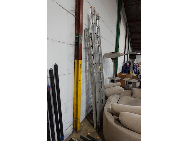 2x aluminium ladder - afbeelding 2 van  9