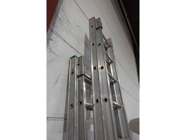 2x aluminium ladder - afbeelding 3 van  9