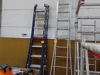 2x aluminium ladders - afbeelding 1 van  1