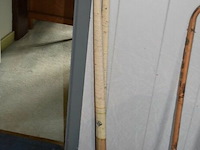 2x antieke hockeysticks - afbeelding 1 van  3