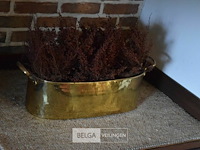 2x antieke koperen bloembak - afbeelding 1 van  3