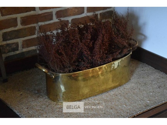 2x antieke koperen bloembak - afbeelding 3 van  3