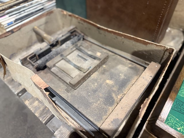 2x antieke lederen valiesjes - afbeelding 3 van  4